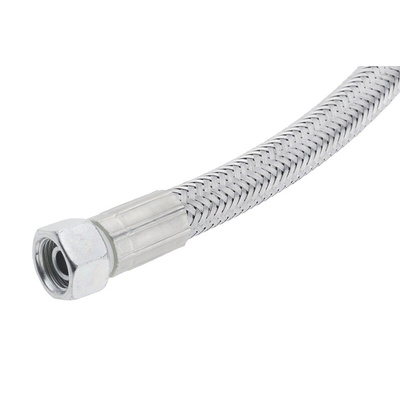 RS PRO 1000mm Galvanized Steel Wire Hydraulic Hose Assembly, 140bar Max Pressure