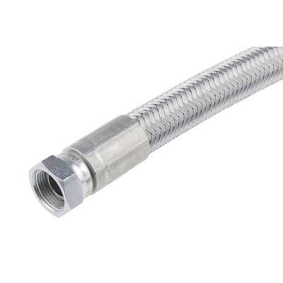 RS PRO 500mm Galvanized Steel Wire Hydraulic Hose Assembly, 85bar Max Pressure