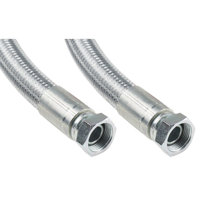 RS PRO 1000mm Galvanized Steel Wire Hydraulic Hose Assembly, 85bar Max Pressure