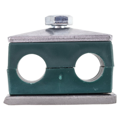 RS PRO Double Tube Clamp for 15mm tube