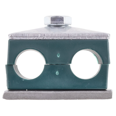 RS PRO Double Tube Clamp for 16mm tube