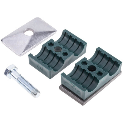 RS PRO Double Tube Clamp for 16mm tube