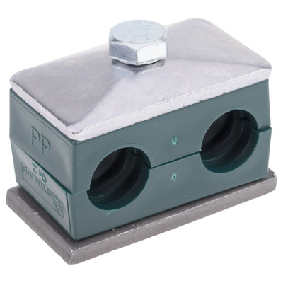 RS PRO Double Tube Clamp for 16mm tube