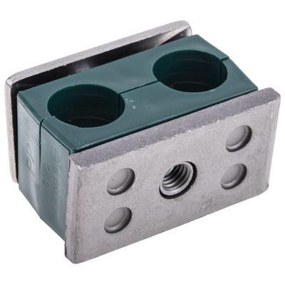RS PRO Double Tube Clamp for 18mm tube