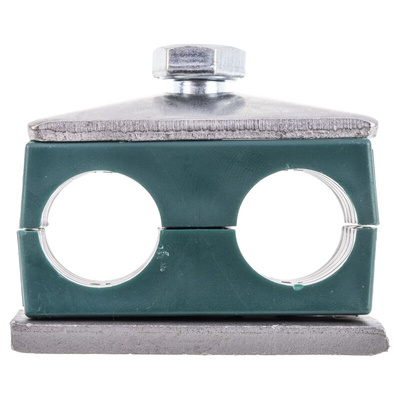 RS PRO Double Tube Clamp for 18mm tube