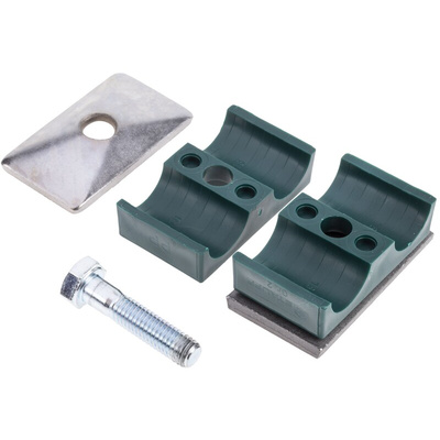 RS PRO Double Tube Clamp for 18mm tube