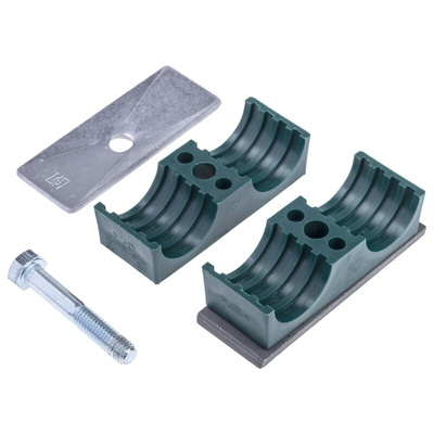 RS PRO Double Tube Clamp for 28mm tube