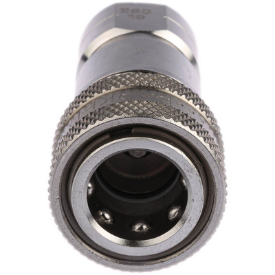 Parker Stainless Steel Female Hydraulic Quick Connect Coupling, G 1/4 Female