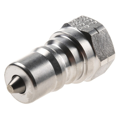 Parker Stainless Steel Male Hydraulic Quick Connect Coupling, G 1/4 Female