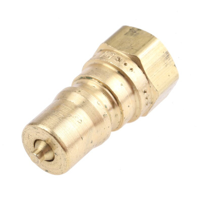 Parker Brass Female Hydraulic Quick Connect Coupling, G 1/8 Male