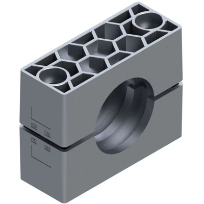 Parker Double Hydraulic Pipe Clamp for 25mm tube, RCA225X