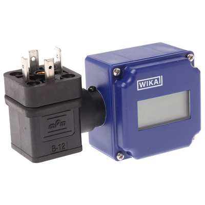 WIKA Hydraulic Pressure Indicator 7082534, 4 → 20mA, L-Plug Connection Type
