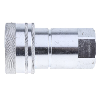 RS PRO Steel Female Hydraulic Quick Connect Coupling, BSP 3/4 Female