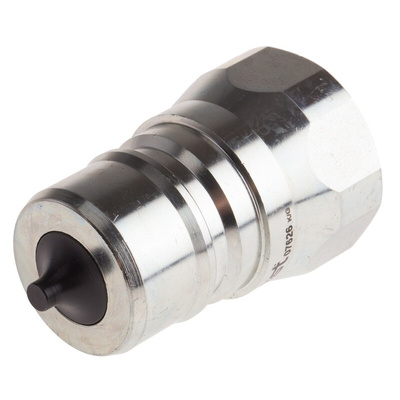 RS PRO Steel Male Hydraulic Quick Connect Coupling, BSP 3/4 Male