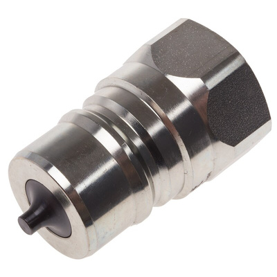 RS PRO Steel Male Hydraulic Quick Connect Coupling, BSP 1 Male