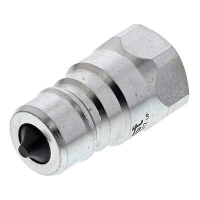 RS PRO Steel Male Hydraulic Quick Connect Coupling, BSP 3/8 Male