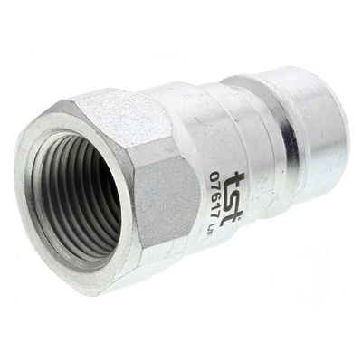 RS PRO Steel Male Hydraulic Quick Connect Coupling, BSP 3/8 Male