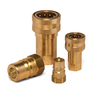 RS PRO Brass Male Hydraulic Quick Connect Coupling, BSP 1/2 Male