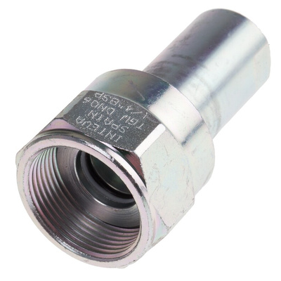 RS PRO Carbon Steel Female Hydraulic Quick Connect Coupling, BSP 1/4 Female
