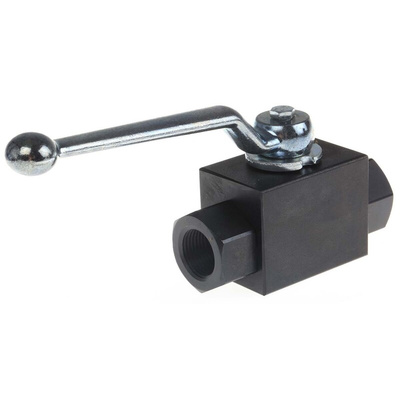Parker Phosphated Steel Hydraulic Ball Valve, KH3/8CFX G 3/8