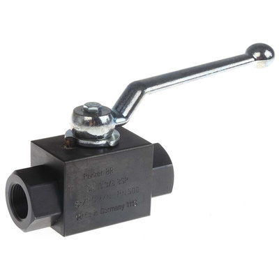 Parker Phosphated Steel Hydraulic Ball Valve, KH3/8CFX G 3/8