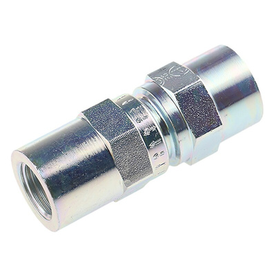 Parker Zinc Plated Steel Inline Mounting, Hydraulic Check Valve, RHDI1/4CF, G 1/4, 8m/s