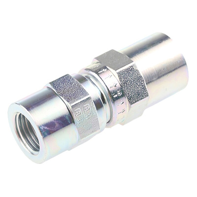 Parker Zinc Plated Steel Inline Mounting, Hydraulic Check Valve, RHDI1/4CF, G 1/4, 8m/s