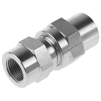 Parker Zinc Plated Steel Inline Mounting, Hydraulic Check Valve, RHDIR3/8CF, G 3/8, 8m/s