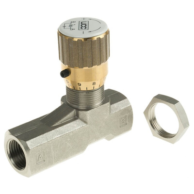 Parker Inline Mounting Hydraulic Flow Control Valve, G 1/2, 210bar, SCV1702, 8L/min