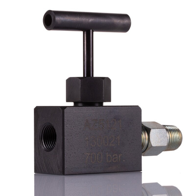 RS PRO Hydraulic Flow Control Valve, NPT 3/8, 700 bar, 2