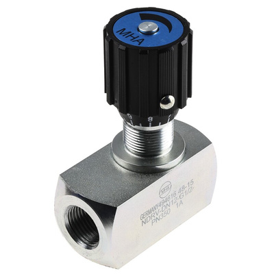 RS PRO Inline Mounting Hydraulic Flow Control Valve, G 1/2, 350bar, 140L/min