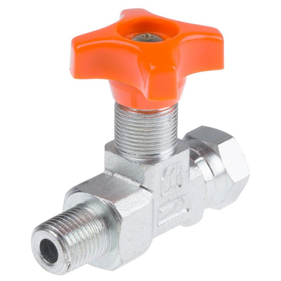 RS PRO Hydraulic Pressure Gauge Isolation Valve, G 1/4 Male