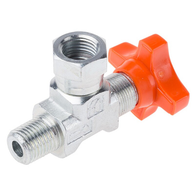 RS PRO Hydraulic Pressure Gauge Isolation Valve, G 1/4 Male
