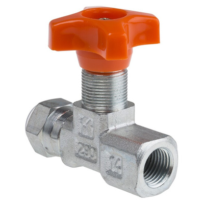 RS PRO Hydraulic Pressure Gauge Isolation Valve, G 1/4 Female