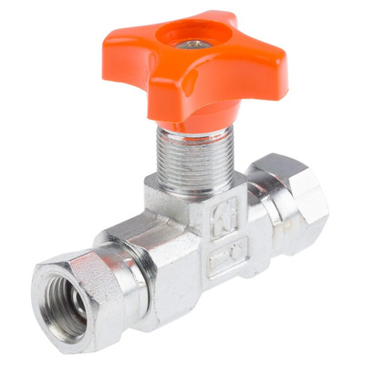 RS PRO Hydraulic Pressure Gauge Isolation Valve, G 1/4 Female