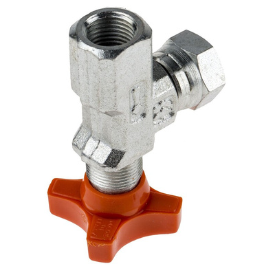 RS PRO Hydraulic Pressure Gauge Isolation Valve, G 1/4 Female