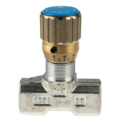 RS PRO Inline Mounting Hydraulic Flow Control Valve, BSP 3/8, 210bar, 30L/min