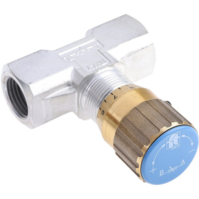 RS PRO Inline Mounting Hydraulic Flow Control Valve, BSP 1/2, 210bar, 50L/min