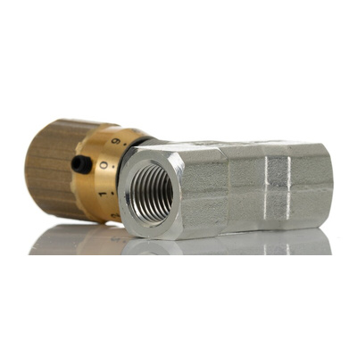 RS PRO Inline Mounting Hydraulic Flow Control Valve, BSP 1/4, 210bar, 20L/min