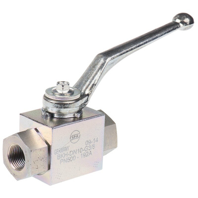 RS PRO Zinc Passivated Steel Hydraulic Ball Valve G 3/8