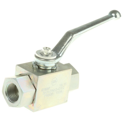 RS PRO Zinc Passivated Steel Hydraulic Ball Valve G 1/2