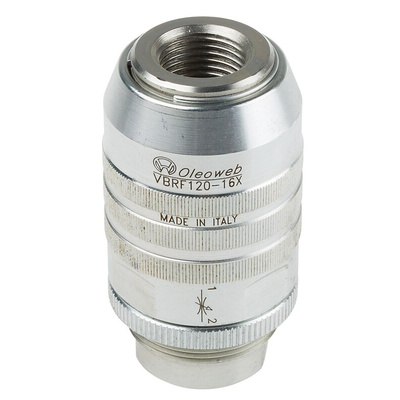 RS PRO Inline Mounting Hydraulic Flow Control Valve, G 1/2, 350bar, 45L/min
