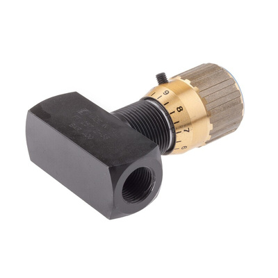 RS PRO Inline Mounting Hydraulic Flow Control Valve, G 3/8, 400bar, 60L/min