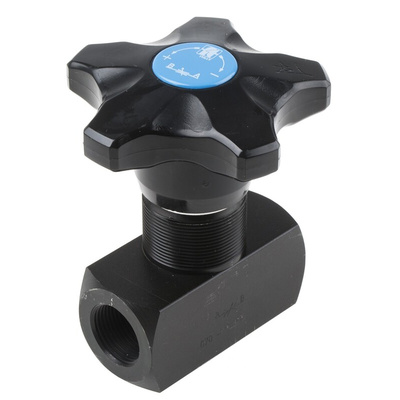 RS PRO Inline Mounting Hydraulic Flow Control Valve, G 3/4, 400bar, 80L/min