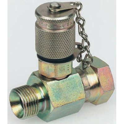 Stauff Hydraulic Test Point G 3/4 Male and G 3/4 Female, 3/4" M/F + SMK 20 R1/8 VC ASSM