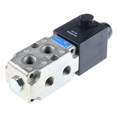 Bosch Rexroth Oil Control CETOP Mounting Hydraulic Flow Control Valve, G 1/2, 300bar, R933003835, 6-way, 90L/min
