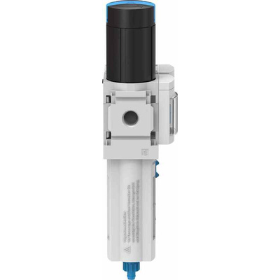 Festo G 1/4 FRL, Manual Drain, 40μm Filtration Size - With Pressure Gauge