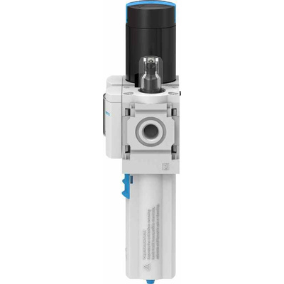Festo G 1/4 FRL, Manual Drain, 40μm Filtration Size - With Pressure Gauge