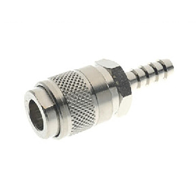 RS PRO Nickel Plated Brass Male Quick Air Coupling, 6mm Hose Barb