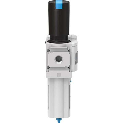 Festo G 1/2 FRL, Manual Drain, 40μm Filtration Size - With Pressure Gauge